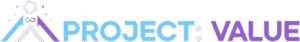 Project VALUE logo in blue and purple infinity symbol in inline orientation with the company name