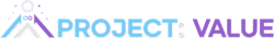Project VALUE logo in blue and purple infinity symbol in inline orientation with the company name